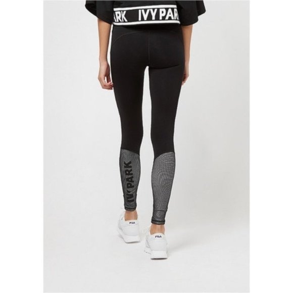 IVY PARK Pants - Ivy Park black mesh overlay leggings (S)